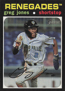 2020 Topps Heritage Minor League Baseball Greg Jones #165