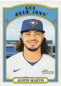 2021 Topps Heritage Minor League Baseball Austin Martin #50