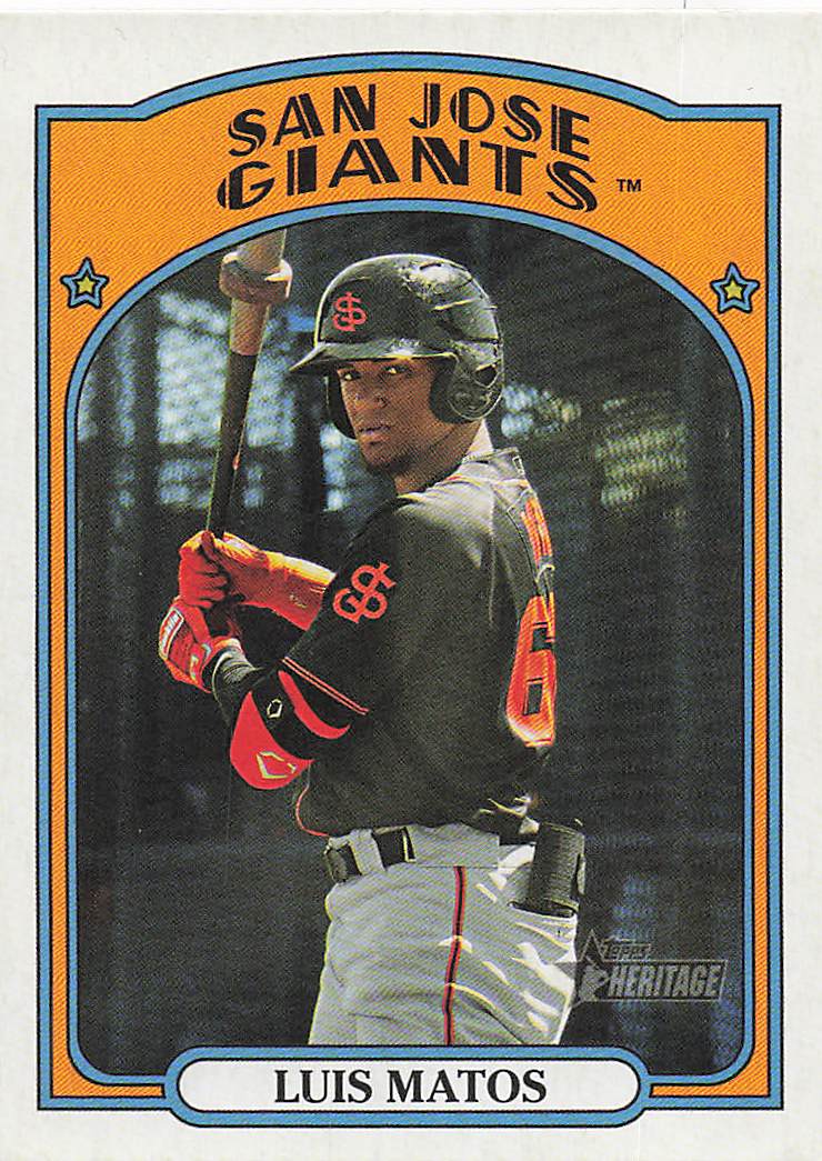 2021 Topps Heritage Minor League Baseball Green Luis Matos #79