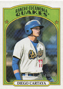 2021 Topps Heritage Minor League Baseball Diego Cartaya #96