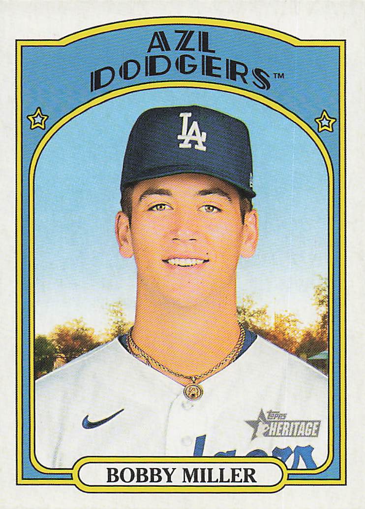 2021 Topps Heritage Minor League Baseball Bobby Miller #110