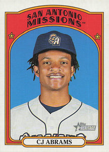 2021 Topps Heritage Minor League Baseball CJ Abrams #208
