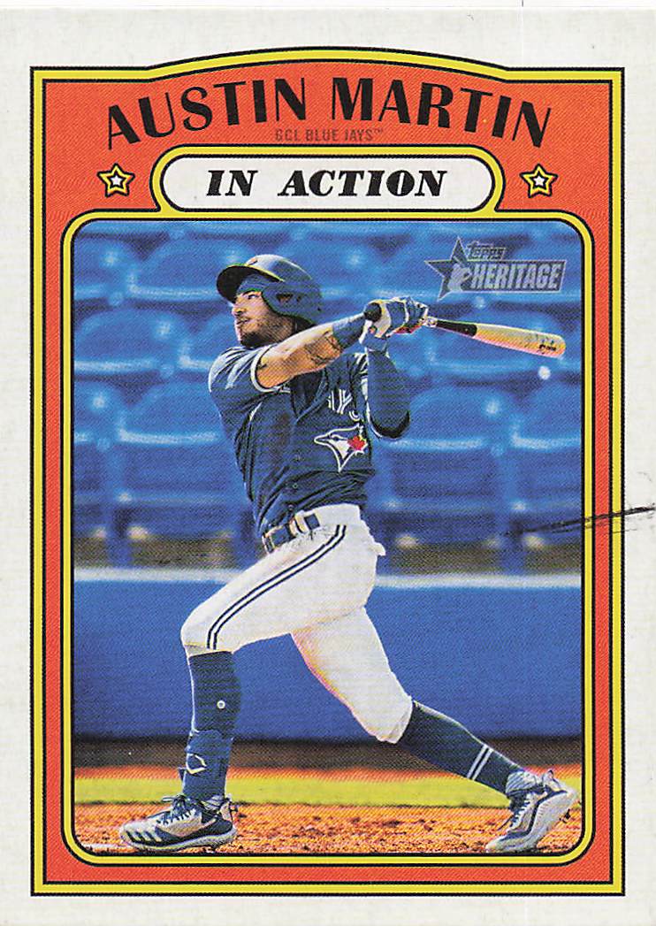 2021 Topps Heritage Minor League Baseball Austin Martin #186