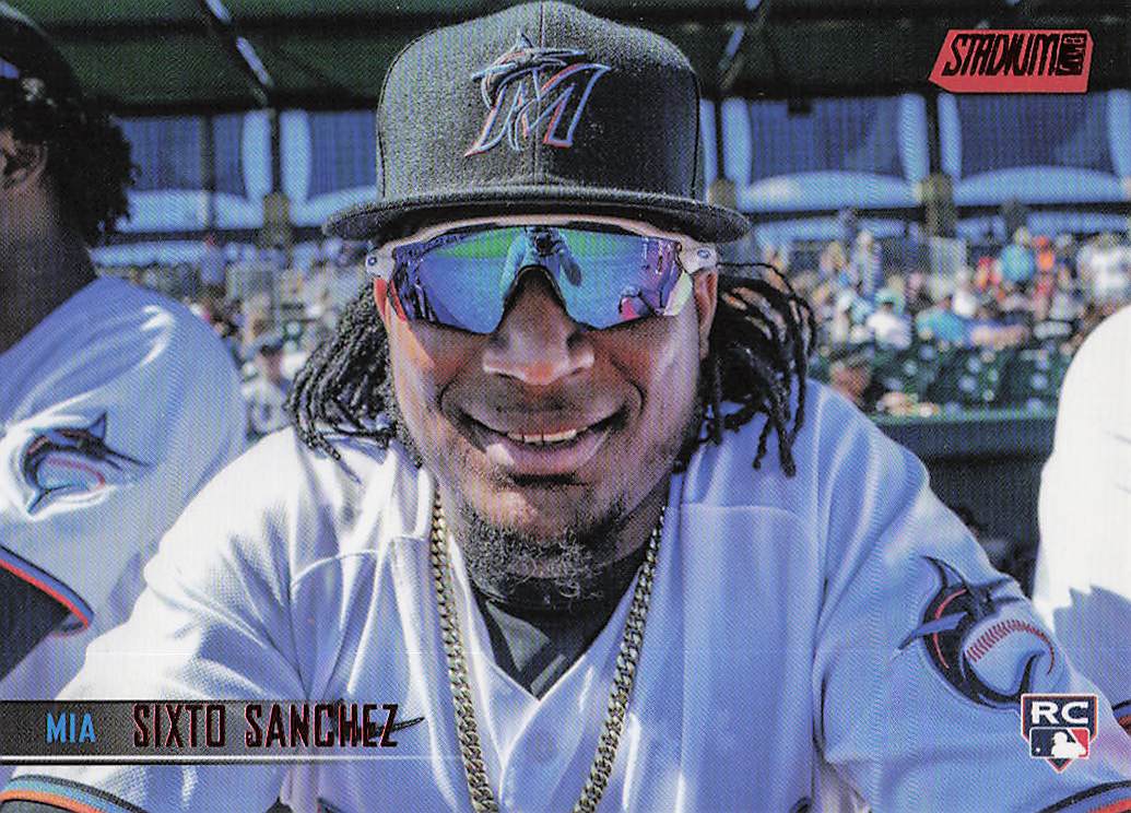 2021 Stadium Club Baseball Red Foil Sixto Sanchez #110