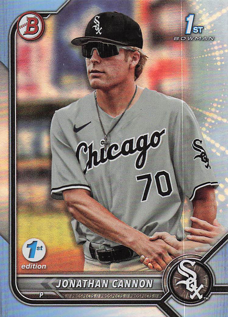 2022 Bowman Draft 1st Edition Baseball Sky Blue Jonathan Cannon #BD-180
