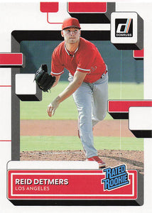 2022 Donruss Baseball Reid Detmers #43 Rookie