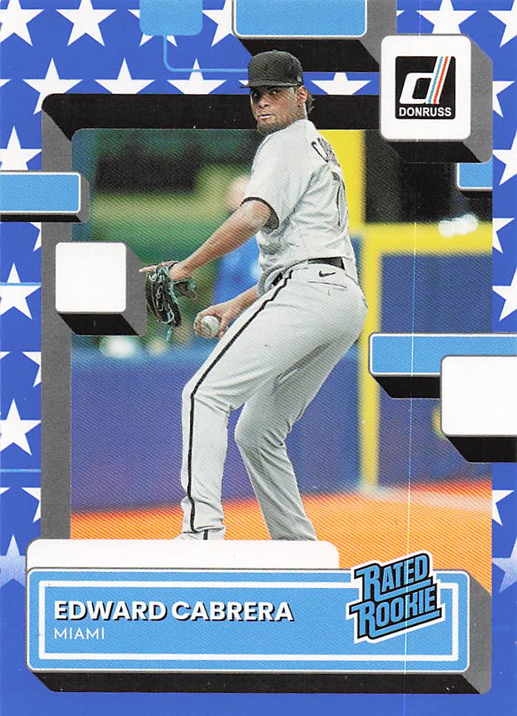 2022 Donruss Baseball Independence Day Edward Cabrera #52 Rookie