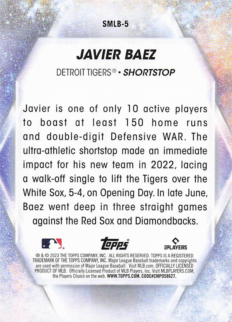 2023 Topps Baseball Stars of MLB Javier Báez #SMLB-5