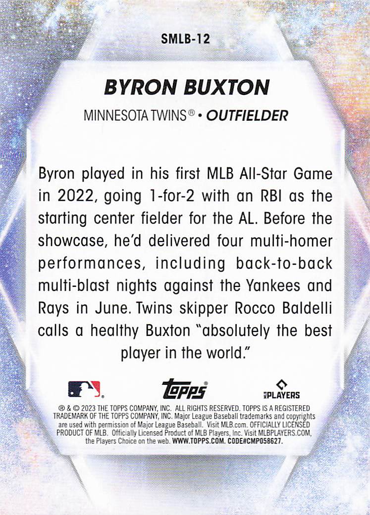 2023 Topps Baseball Stars of MLB Byron Buxton #SMLB-12