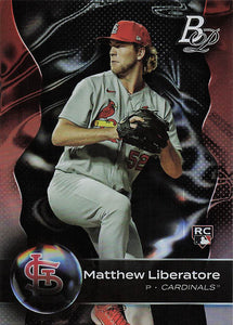 2023 Bowman Platinum Baseball Matthew Liberatore #9 Rookie