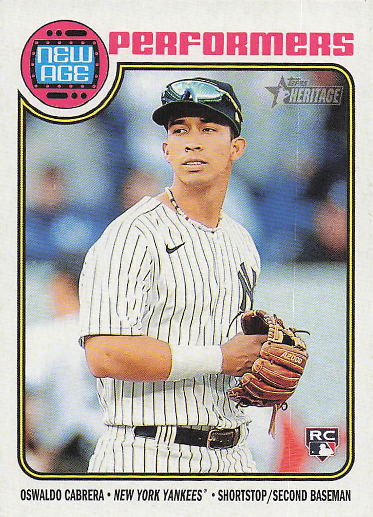 2023 Topps Heritage Baseball New Age Performers Oswaldo Cabrera #NA-9