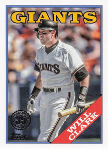 2023 Topps Baseball 1988 Topps Baseball Will Clark #T88-28