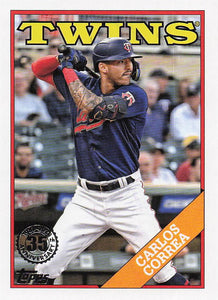 2023 Topps Baseball 1988 Topps Baseball Carlos Correa #T88-34