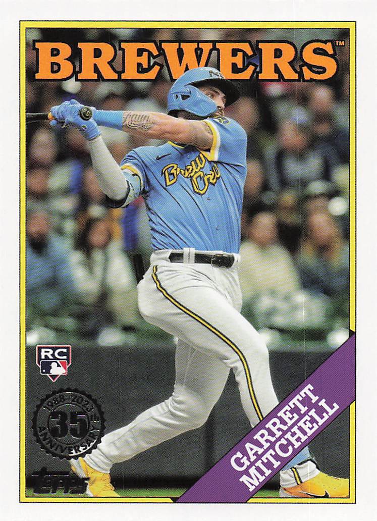2023 Topps Baseball 1988 Topps Baseball Garrett Mitchell #2T88-14