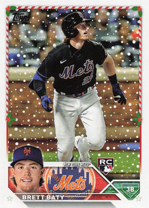 2023 Topps Holiday Baseball Brett Baty #H151 Rookie