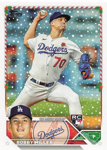 2023 Topps Holiday Baseball Bobby Miller #H155 Rookie