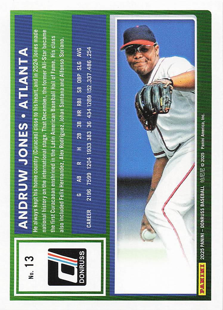 2025 Donruss Baseball Andruw Jones #13