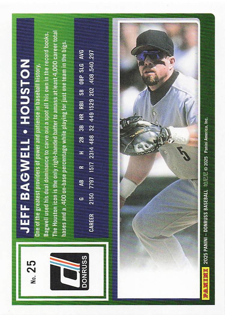 2025 Donruss Baseball Holo Jeff Bagwell #25