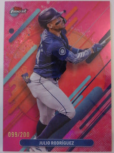 2025 Topps Finest Rare Magenta Refractor 099/200 Julio Rodriguez #242
