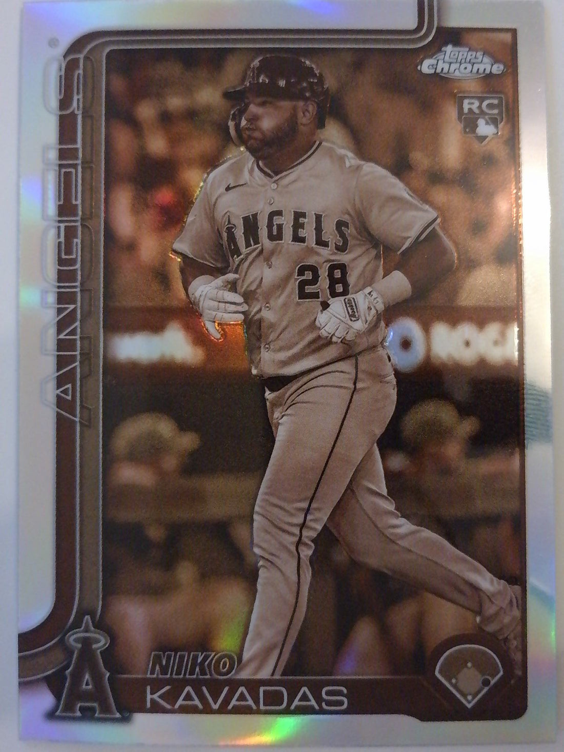 2025 Topps Chrome Baseball Sepia Refractors Niko Kavadas #20 Rookie