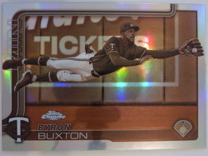 2025 Topps Chrome Baseball Sepia Refractors Byron Buxton #172