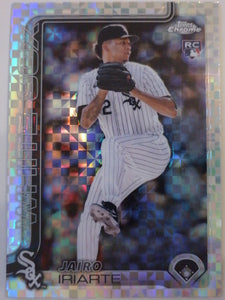 2025 Topps Chrome Baseball X-Fractors Jairo Iriarte #145 Rookie