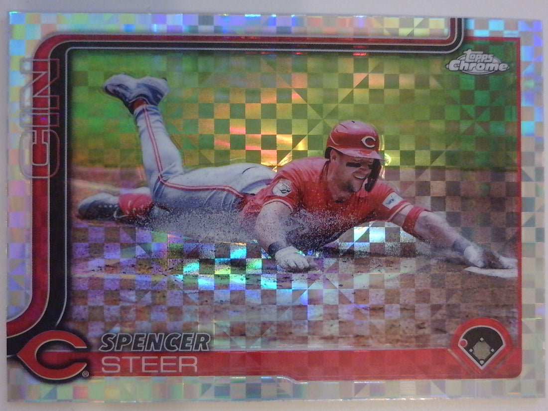 2025 Topps Chrome Baseball X-Fractors Spencer Steer #174