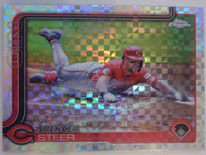 2025 Topps Chrome Baseball X-Fractors Spencer Steer #174