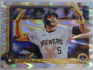 2025 Topps Chrome Baseball Raywave Refractors Garrett Mitchell #28