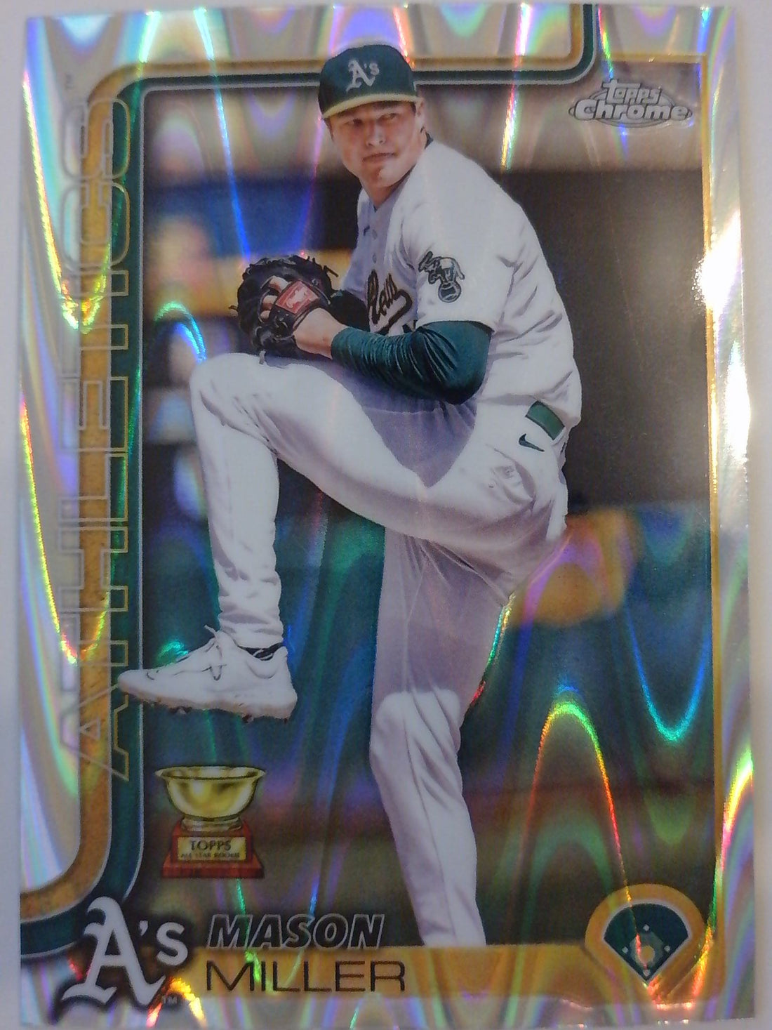 2025 Topps Chrome Baseball Raywave Refractors Mason Miller #142