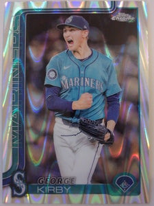 2025 Topps Chrome Baseball Raywave Refractors George Kirby #223