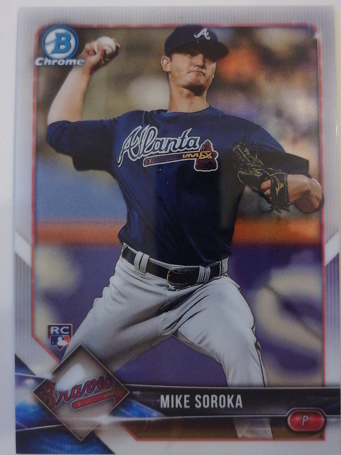2018 Bowman Chrome Baseball Mike Soroka #64 Rookie