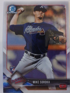 2018 Bowman Chrome Baseball Mike Soroka #64 Rookie