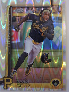 2025 Topps Chrome Baseball Raywave Refractors Oneil Cruz #252