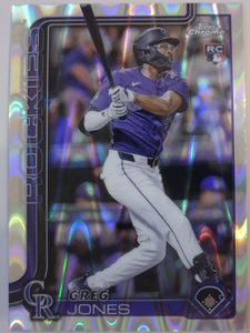 2025 Topps Chrome Baseball Raywave Refractors Greg Jones #265 Rookie