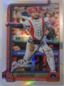 2025 Topps Chrome Baseball Refractors Willson Contreras #82