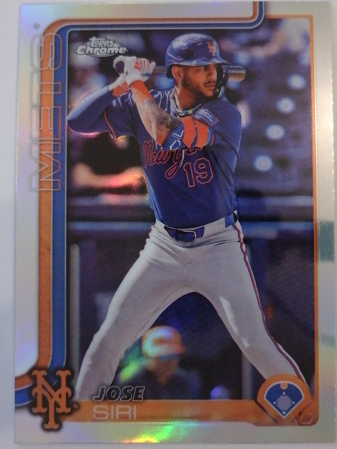 2025 Topps Chrome Baseball Refractors Jose Siri #195