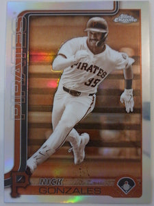 2025 Topps Chrome Baseball Sepia Refractors Nick Gonzales #222