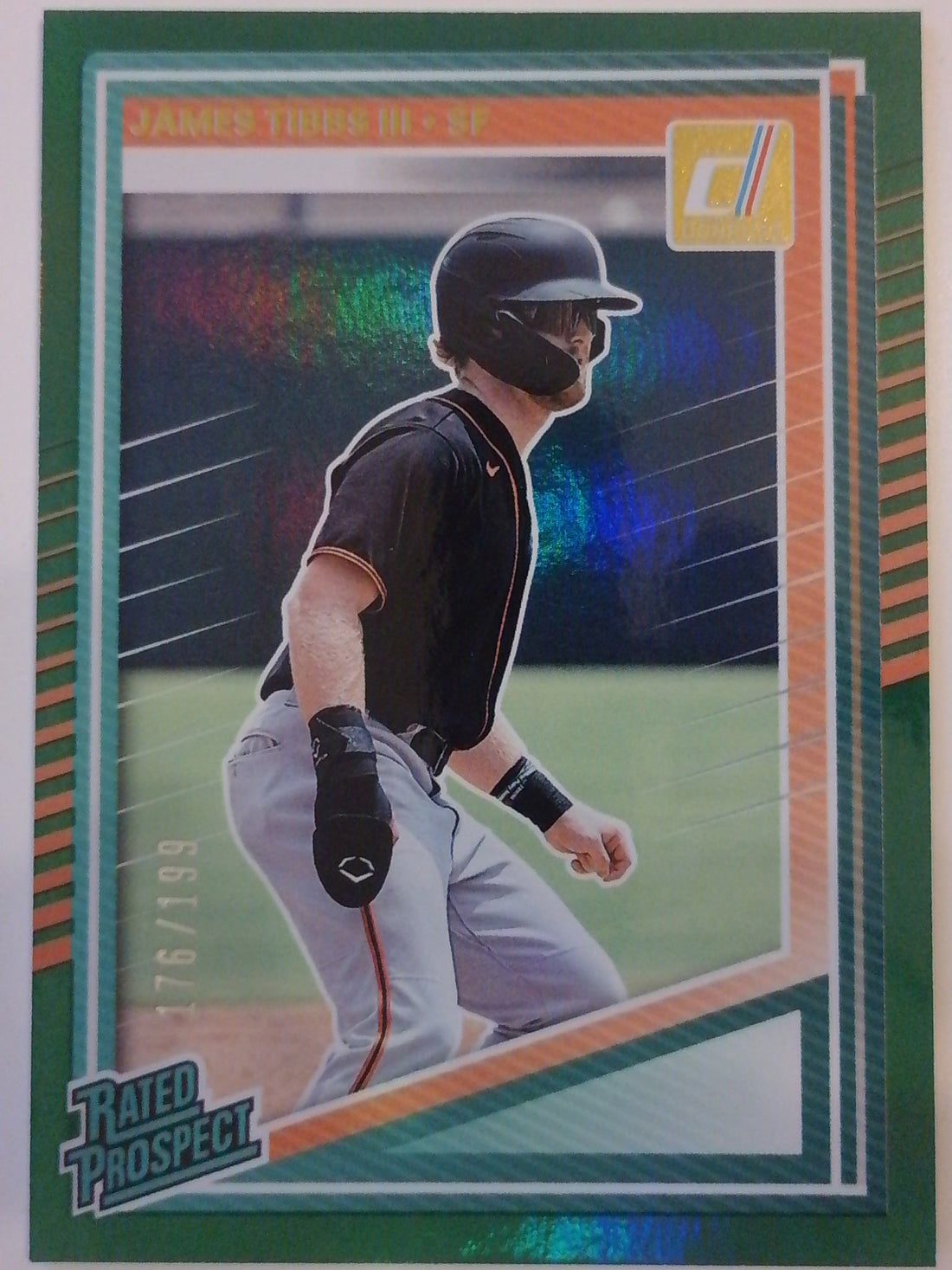 2025 Donruss Baseball Green 176/199 James Tibbs III #187