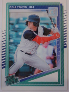 2025 Donruss Baseball Clearly Rated Prospects Cole Young #152