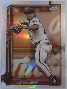 2025 Topps Chrome Baseball Sepia Refractors Willy Adames #282