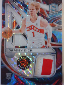 2023-24 Panini Spectra Aspiring Patches Interstellar 09/75 Gradey Dick #ASP-GDI