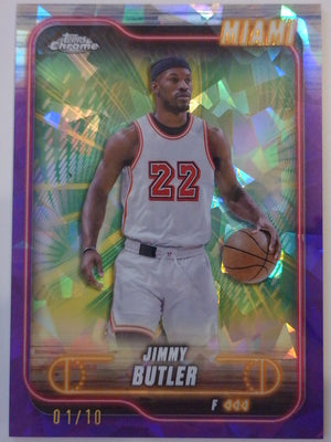 2024-25 Topps Chrome Sapphire Basketball Purple 01/10 Sapphire Jimmy Butler #16