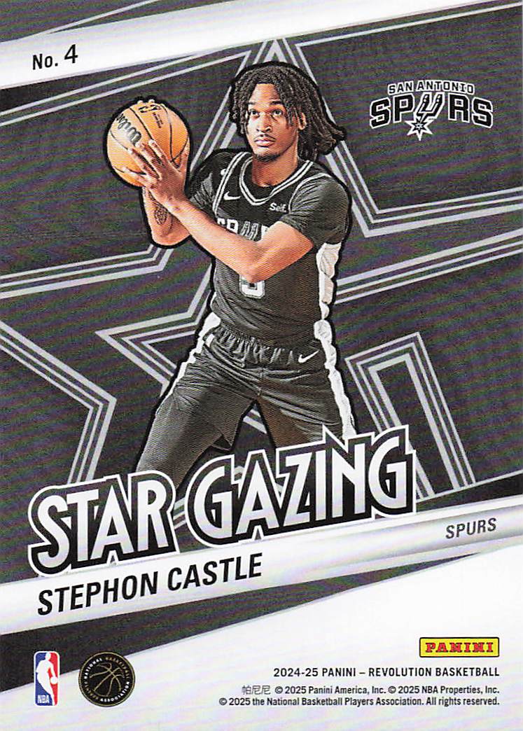 2024-25 Panini Revolution Basketball Star Gazing Stephon Castle #4