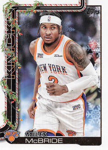 2025-26 Topps Holiday Basketball Miles McBride #H15