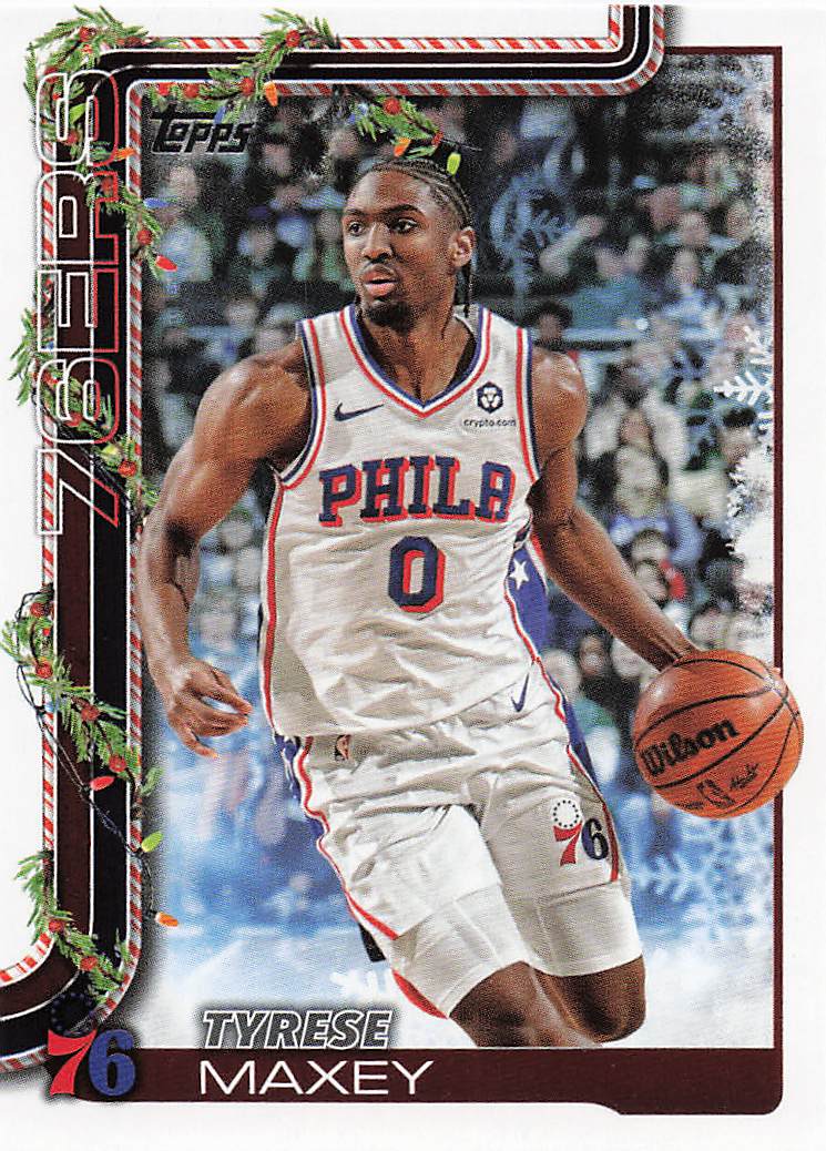 2025-26 Topps Holiday Basketball Tyrese Maxey #H17