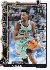 2025-26 Topps Holiday Basketball Brandon Miller #H54