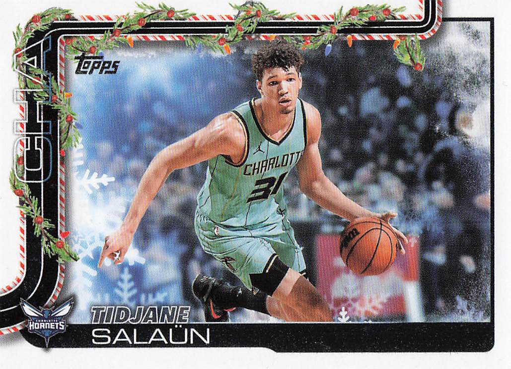 2025-26 Topps Holiday Basketball Tidjane Salaün #H57