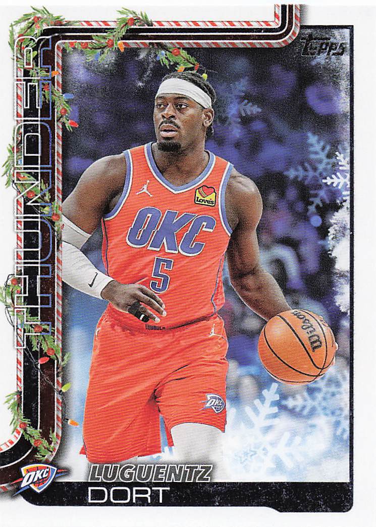 2025-26 Topps Holiday Basketball Luguentz Dort #H92