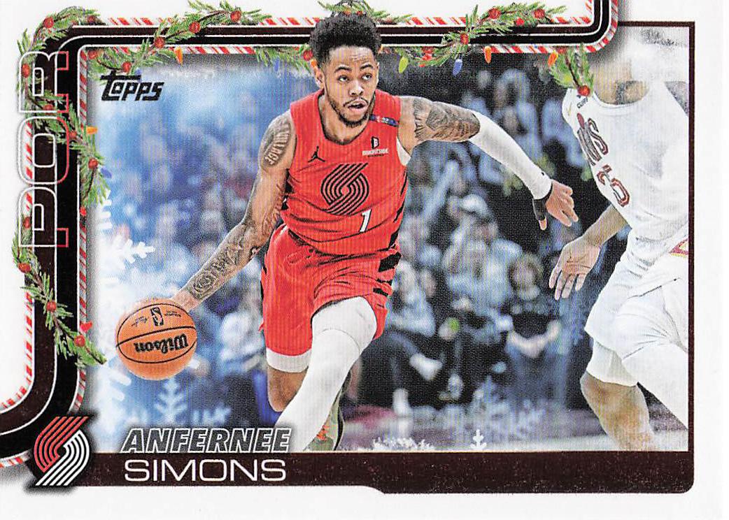 2025-26 Topps Holiday Basketball Anfernee Simons #H97